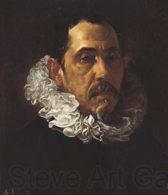 Diego Velazquez Portrait d'homme Portant barbiche (Francisco Pacheco) (df02)
